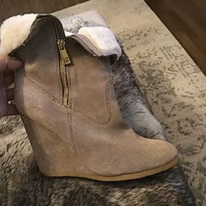 Coach shearling/suede boots